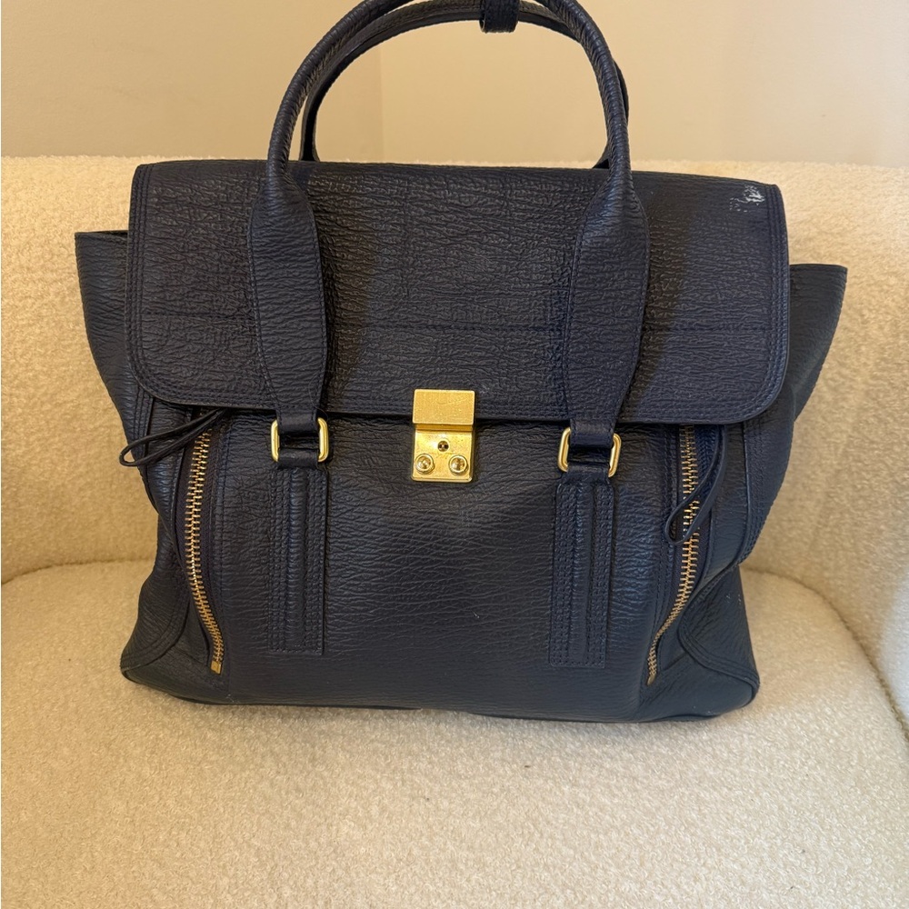 3.1 Phillip Lim Navy Leather Tote